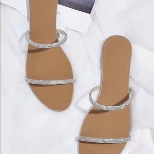 NWOT rhinestone sandals